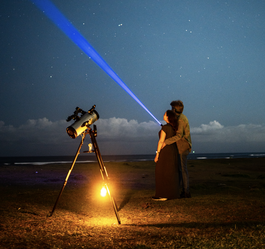 First look through the eyepiece, together — stargazing experience Bali gallery